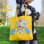 Pet Canvas Shoulder Bag, Cute Animal ShapedCat Carrier Canvas Bags,Portable Pet Canvas - Image 5
