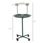 Rolling T-Bracket Bird Training Activity Playground With Perch - Image 7