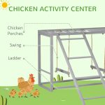 Chicken Activity Game With Swing Set For 3-4 Birds, - Image 6