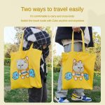 Pet Canvas Shoulder Bag, Cute Animal ShapedCat Carrier Canvas Bags,Portable Pet Canvas - Image 4
