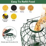 1Pc Outdoor Wild Bird Feeder Squirrel-Proof Chew-Proof Metal Hanging - Image 5