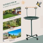 Rolling T-Bracket Bird Training Activity Playground With Perch - Image 3